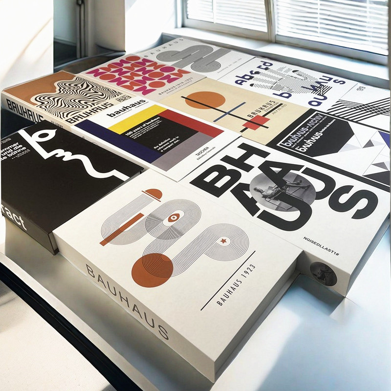 Luxury Lifestyle Items - Libri decorativi di lusso astratti Bauhaus