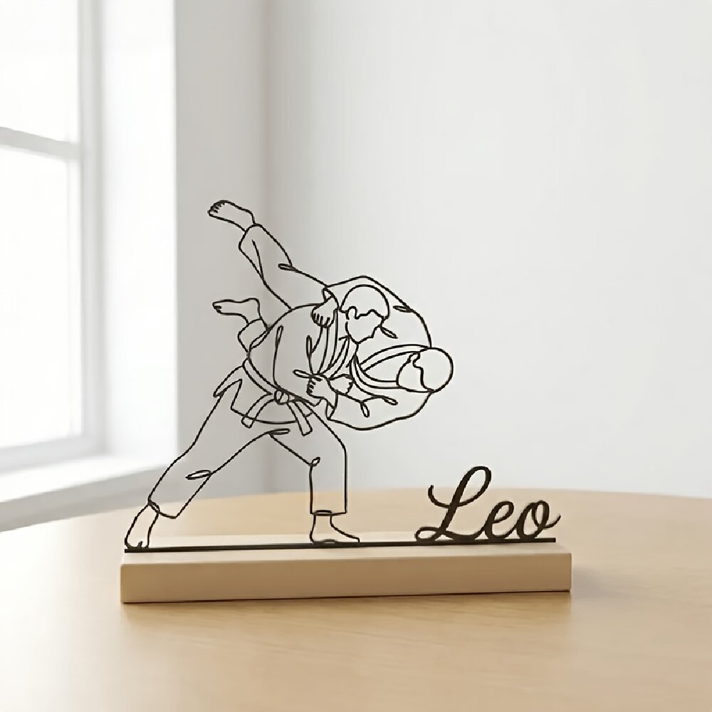Personalized Engraved Gift - Statua Personalizzata Incisa per Arti Marziali