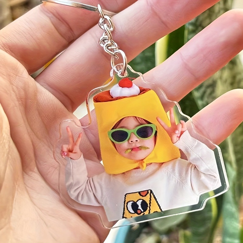 Personalized Engraved Gift - Portachiavi Personalizzati con Foto e Testo